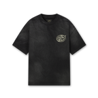 Black Washed Effect Oversized Tee