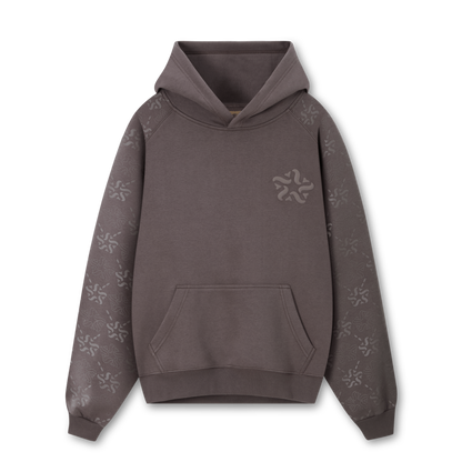 Brown Emblem Monogram Hoodie