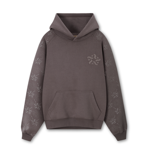 Brown Emblem Monogram Hoodie