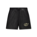 Black Washed Effect Shorts