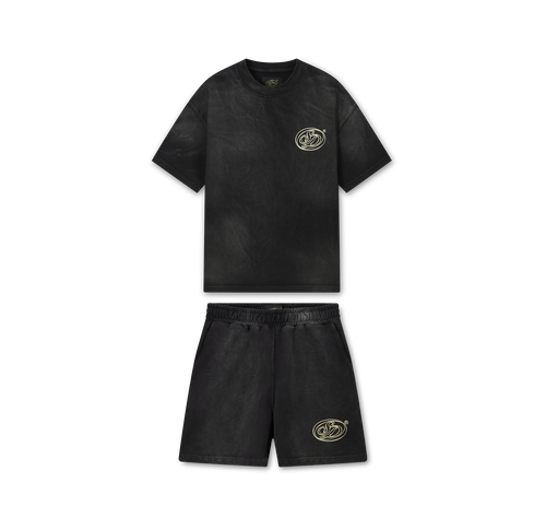 Black Washed Effect Oversized Set